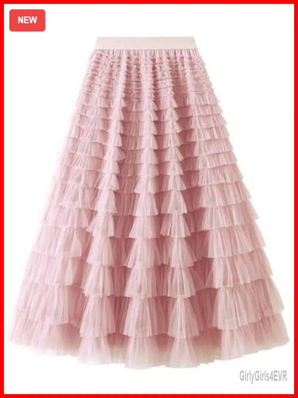 Women's Long Maxi Tiered Tulle Skirt A-Line Ruffle Layered Fairy Skirt